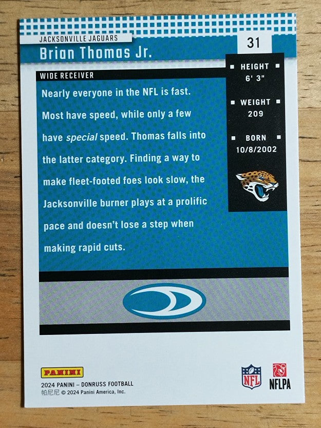 2024 Donruss Retro '04 #31 Brian Thomas Jr.