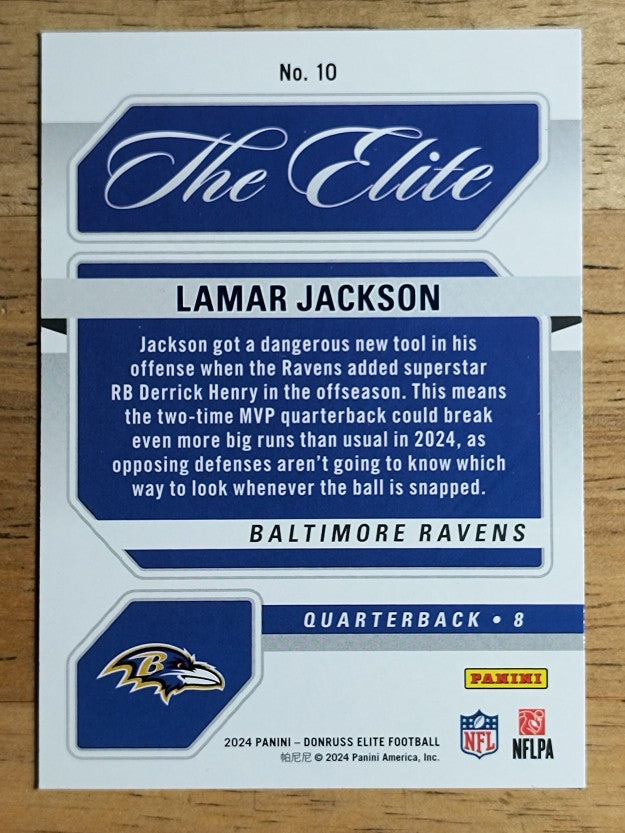 2024 Elite The Elite Pink #10 Lamar Jackson