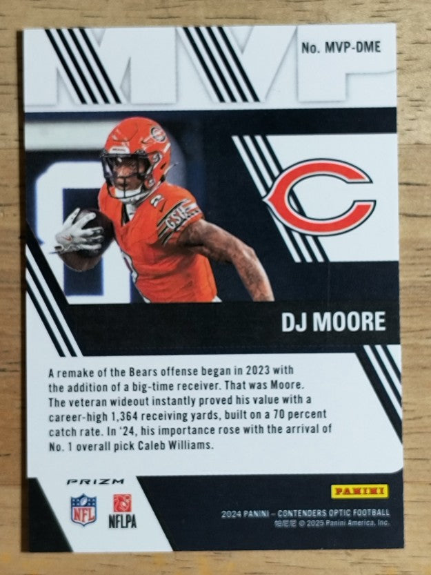 2024 Panini Contenders Optic MVP Contenders #19 D.J. Moore