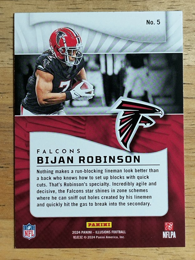 2024 Panini Illusions Trophy Collection Dots #5 Bijan Robinson