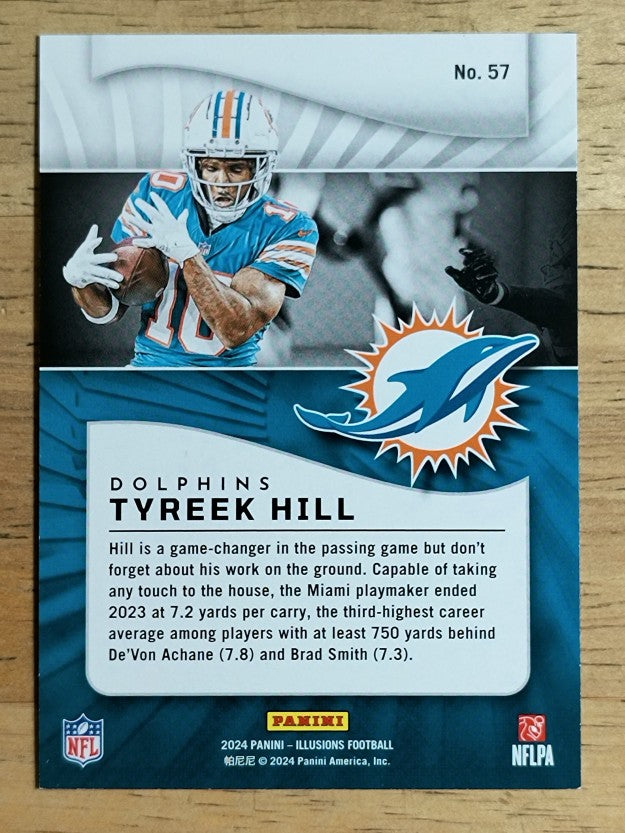 2024 Panini Illusions Trophy Collection Teal #57 Tyreek Hill