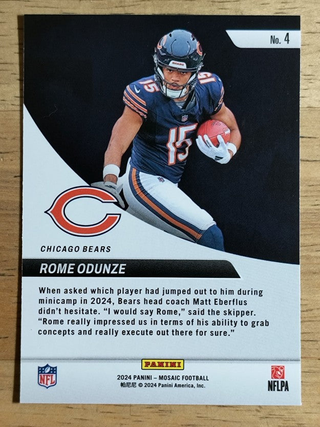 2024 Panini Mosaic Elevate #4 Rome Odunze