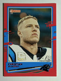 2020 Donruss Press Proof Red #48B Christian McCaffrey/Red D Logo