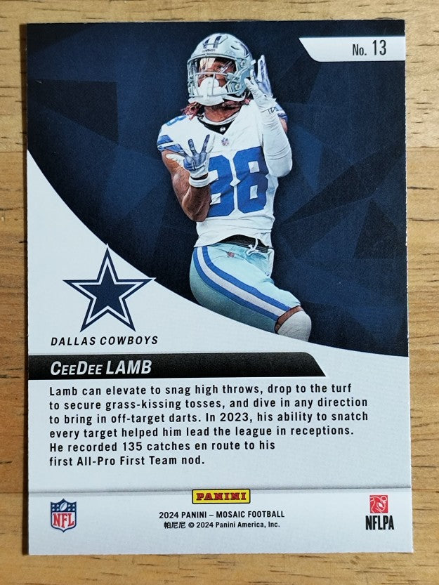 2024 Panini Mosaic Elevate #13 CeeDee Lamb