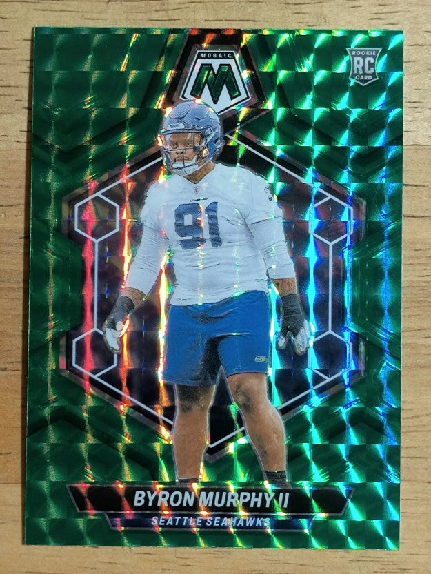 2024 Panini Mosaic Mosaic Green #316 Byron Murphy II