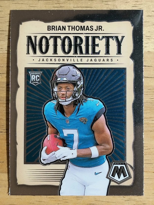 2024 Panini Mosaic Notoriety #25 Brian Thomas Jr.