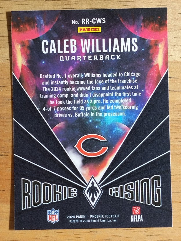 2024 Panini Phoenix Rookie Rising Purple #50 Caleb Williams