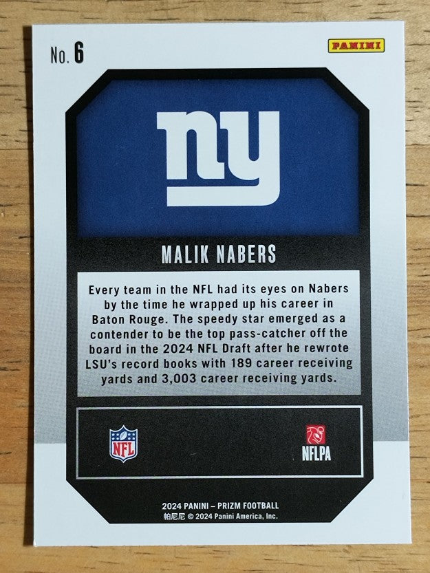 2024 Panini Prizm Emergent #6 Malik Nabers