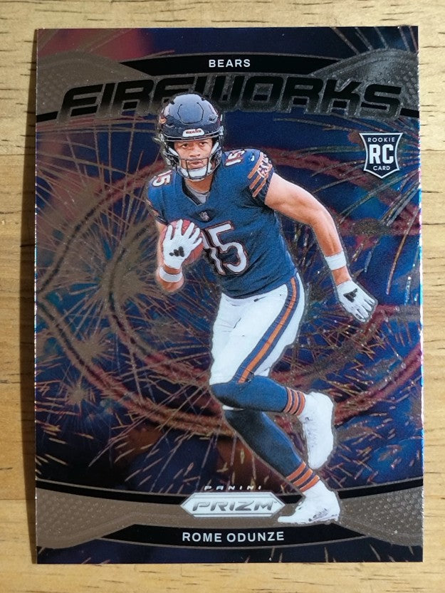 2024 Panini Prizm Fireworks #19 Rome Odunze
