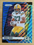 2024 Panini Prizm Prizms Blue Wave #104 Romeo Doubs (NM)