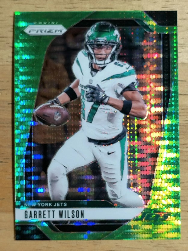 2024 Panini Prizm Prizms Neon Green Pulsar #224 Garrett Wilson (NM)