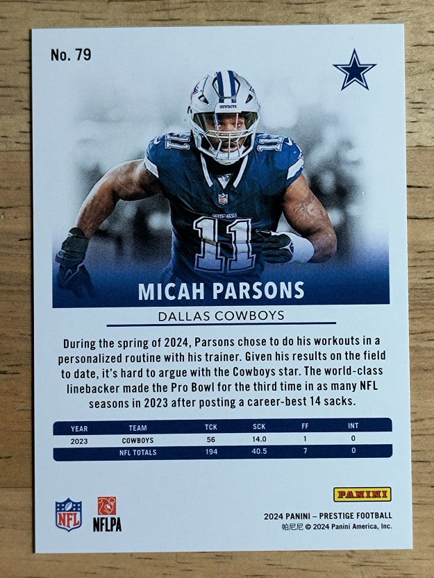 2024 Prestige Xtra Points Green #79 Micah Parsons