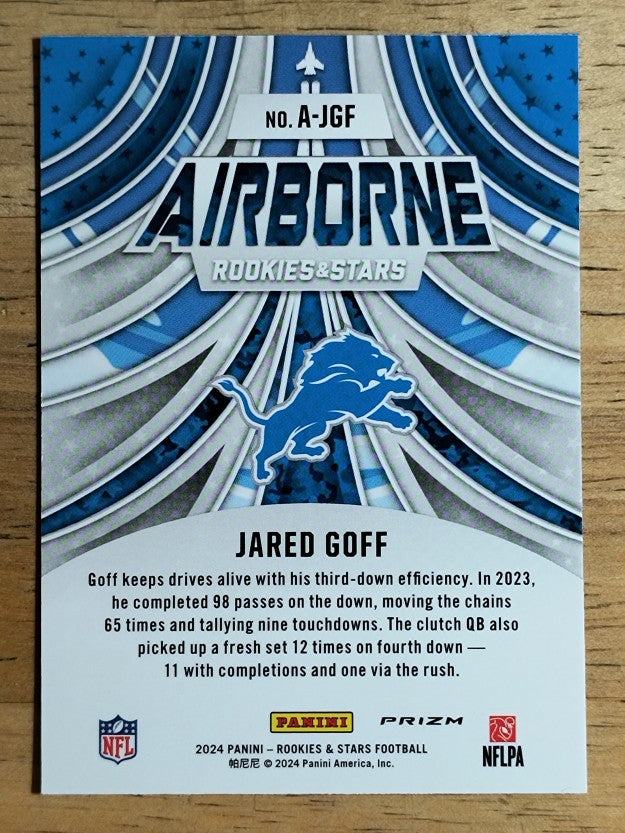 2024 Rookies and Stars Airborne Longevity #7 Jared Goff