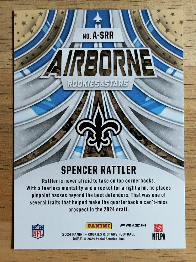2024 Rookies and Stars Airborne Silver #29 Spencer Rattler