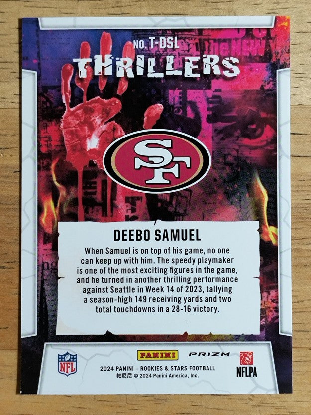 2024 Rookies and Stars Thrillers Silver #6 Deebo Samuel