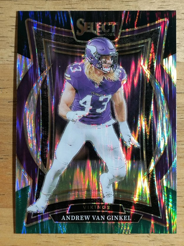 2024 Select Prizm Black and Green Shock #6 Andrew Van Ginkel