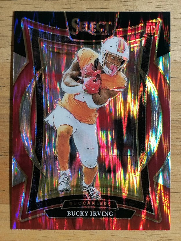 2024 Select Prizm Black and Red Shock #4 Bucky Irving