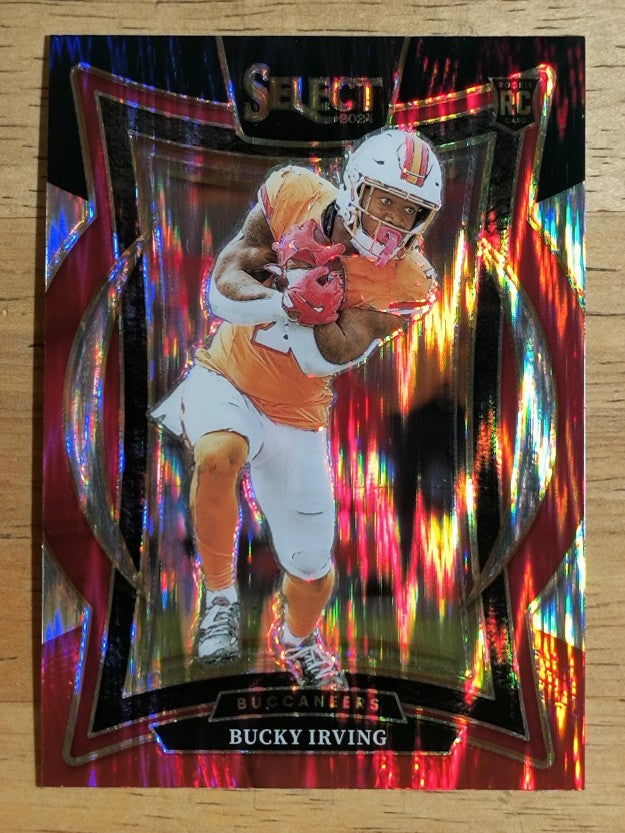 2024 Select Prizm Black and Red Shock #4 Bucky Irving