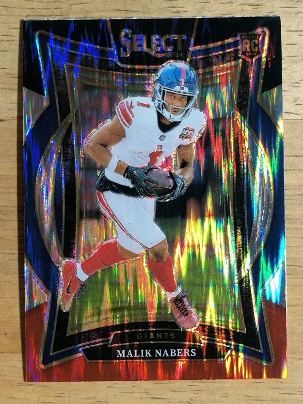 2024 Select Prizm Black and Red Shock #29 Malik Nabers