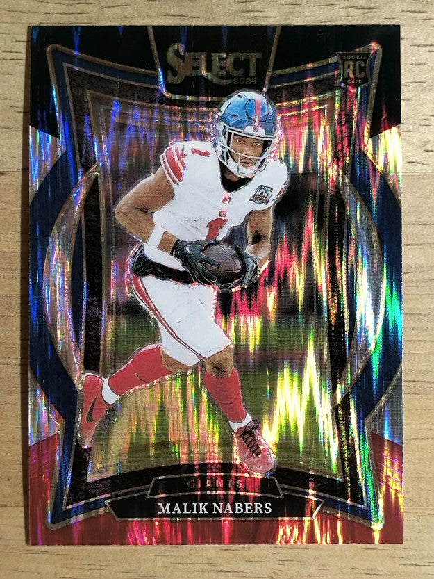 2024 Select Prizm Black and Red Shock #29 Malik Nabers