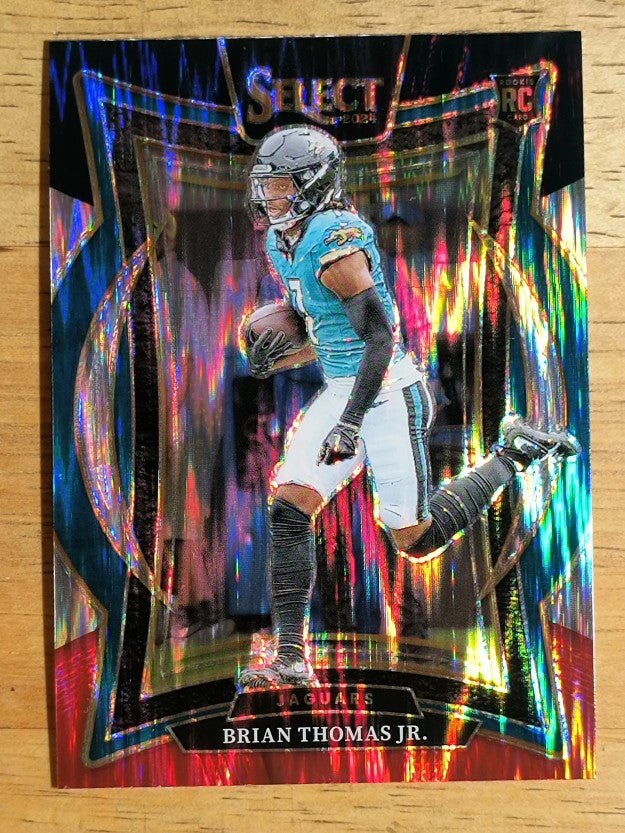 2024 Select Prizm Black and Red Shock #91 Brian Thomas Jr.