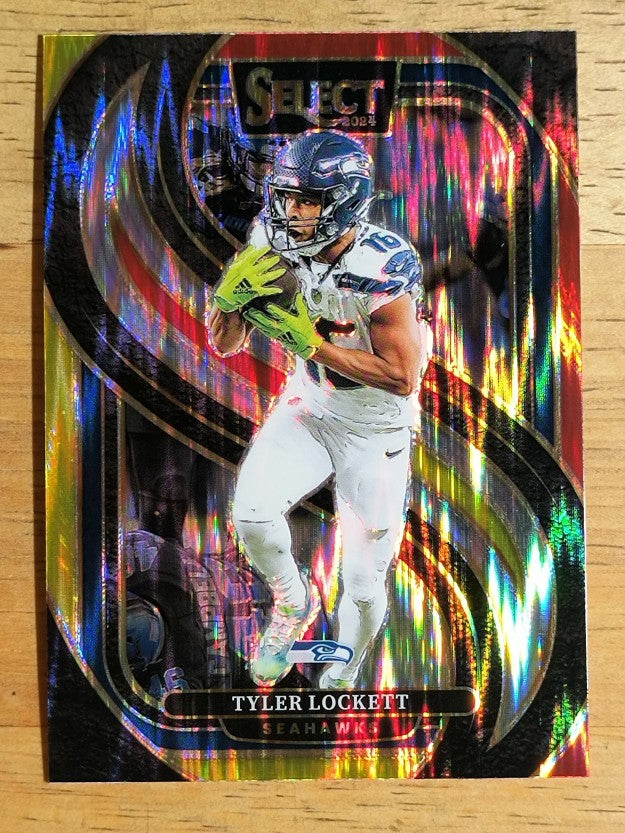 2024 Select Prizm Red and Yellow Shock #199 Tyler Lockett