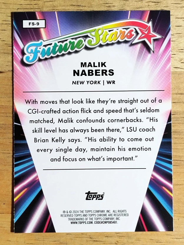 2024 Topps Chrome Future Stars #FS9 Malik Nabers