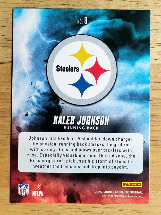 2025 Absolute By Storm #8 Kaleb Johnson