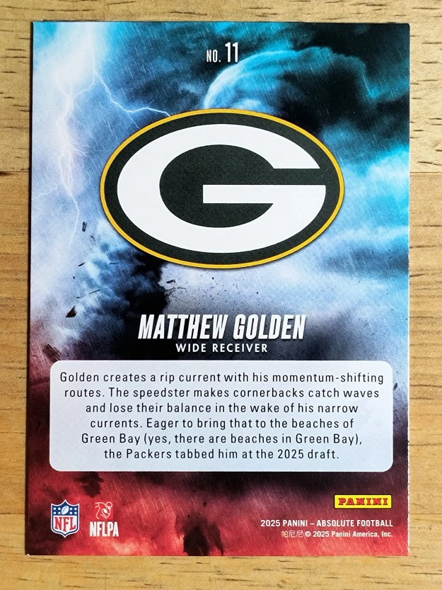 2025 Absolute By Storm #11 Matthew Golden