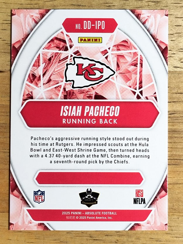 2025 Absolute Draft Diamonds #2 Isiah Pacheco