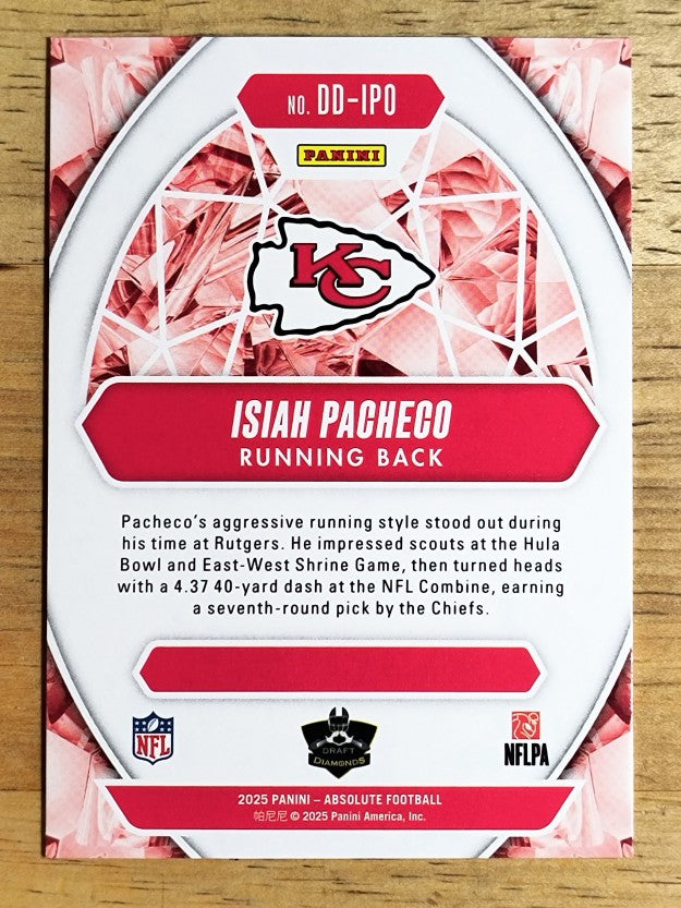 2025 Absolute Draft Diamonds #2 Isiah Pacheco