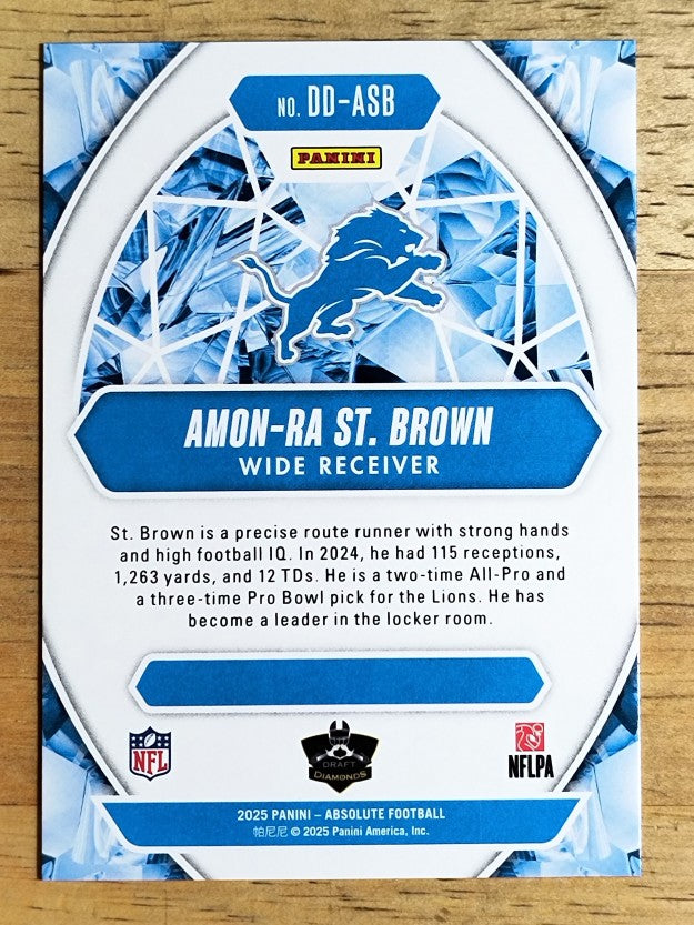 2025 Absolute Draft Diamonds #3 Amon-Ra St. Brown
