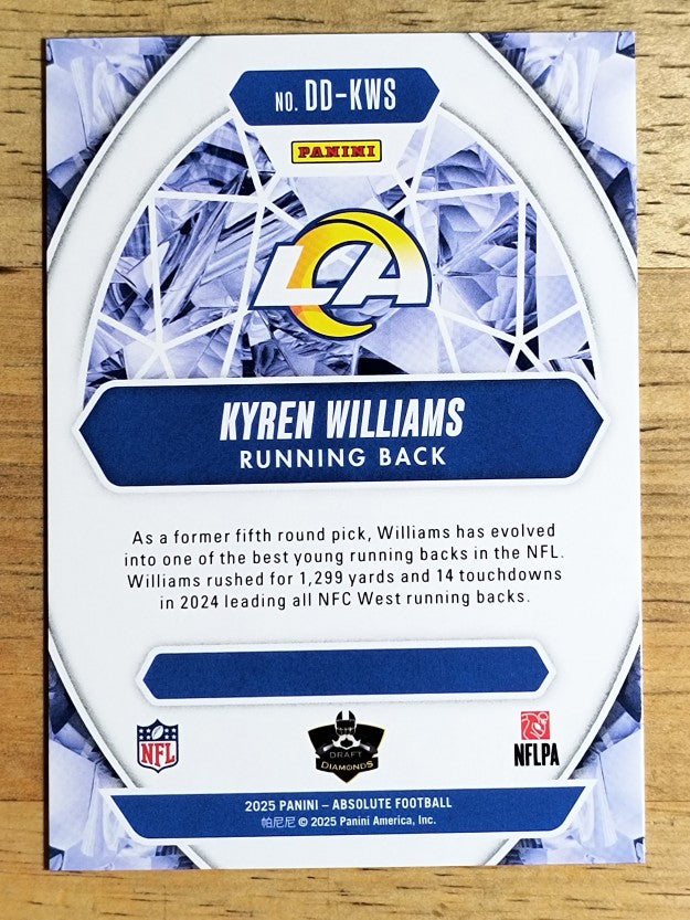 2025 Absolute Draft Diamonds #5 Kyren Williams