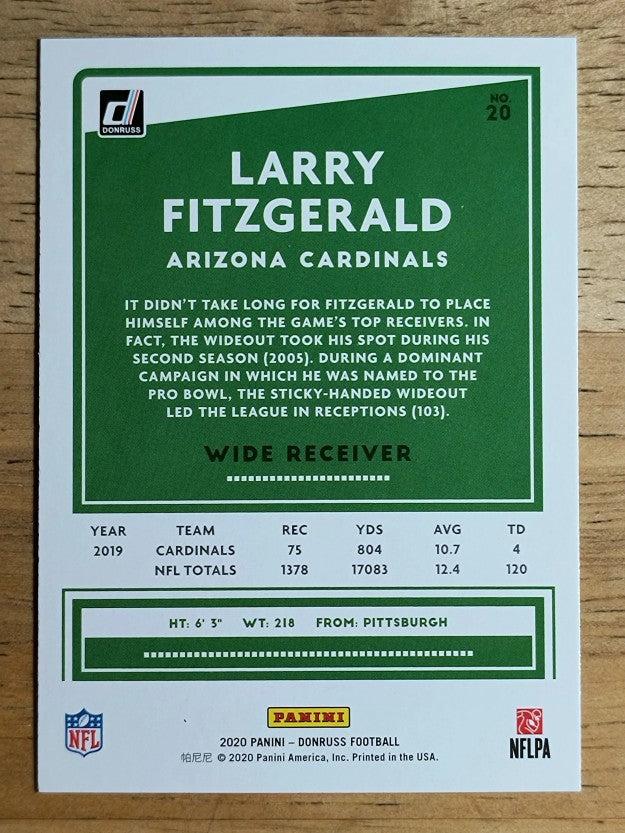 2020 Donruss #20 Larry Fitzgerald