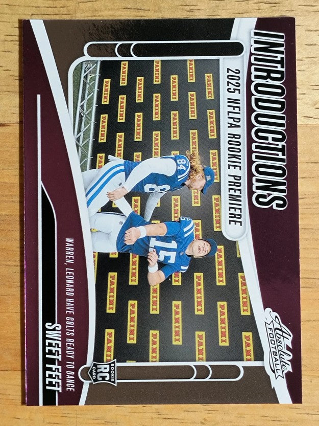 2025 Absolute Introductions #6 Tyler Warren/Riley Leonard/Sweet Feet