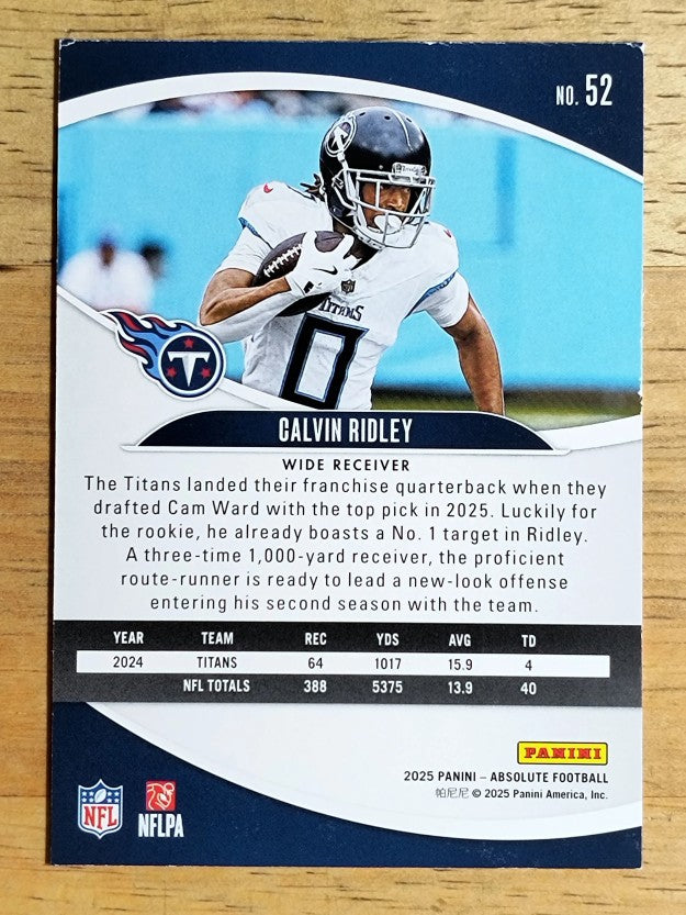 2025 Absolute Pink #52 Calvin Ridley (NM)
