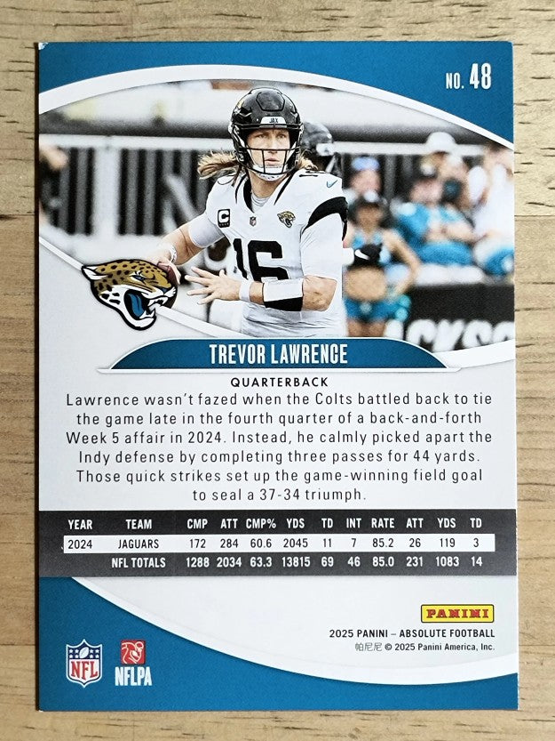 2025 Absolute Red Squares #48 Trevor Lawrence (NM)
