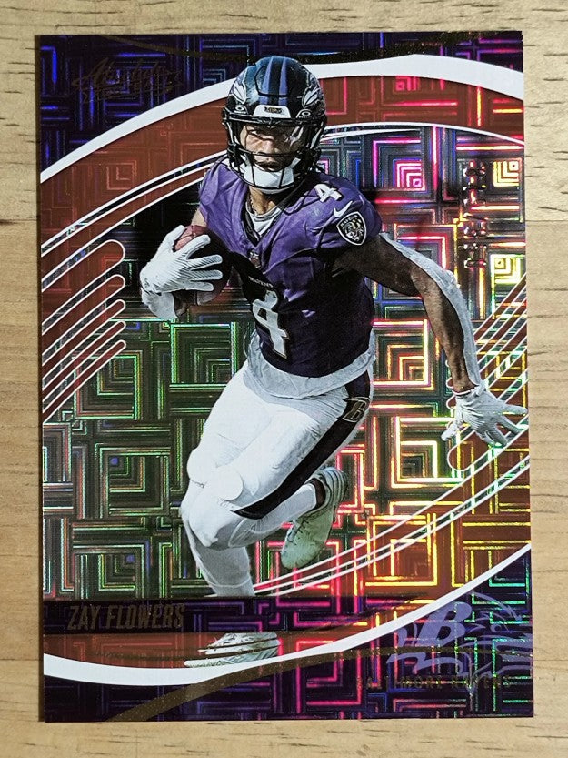 2025 Absolute Red Squares #62 Zay Flowers (NM)