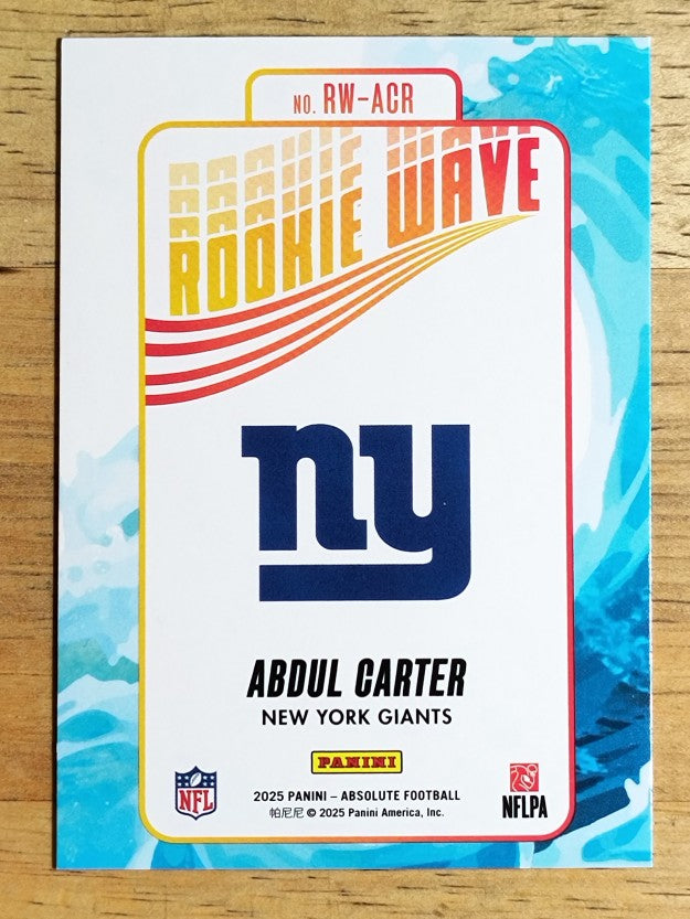 2025 Absolute Rookie Wave #1 Abdul Carter