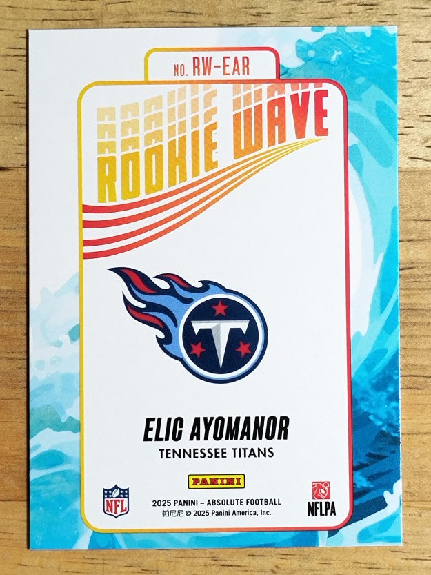 2025 Absolute Rookie Wave #4 Elic Ayomanor