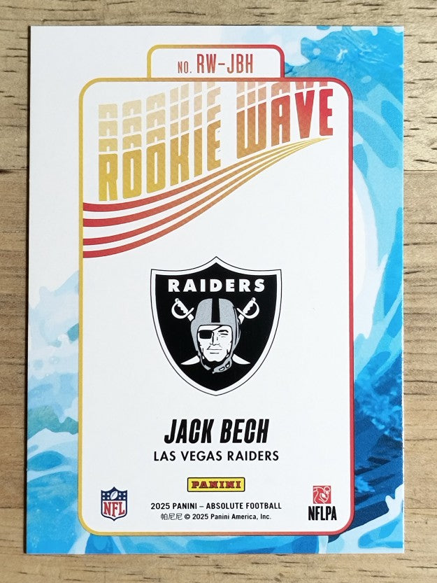 2025 Absolute Rookie Wave #6 Jack Bech