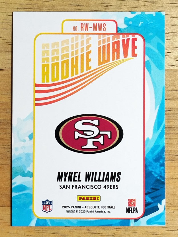 2025 Absolute Rookie Wave #13 Mykel Williams