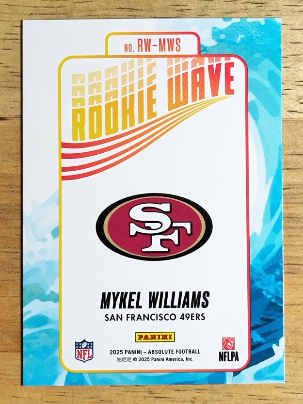 2025 Absolute Rookie Wave #13 Mykel Williams