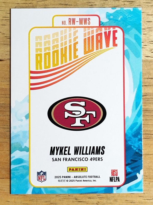2025 Absolute Rookie Wave #13 Mykel Williams