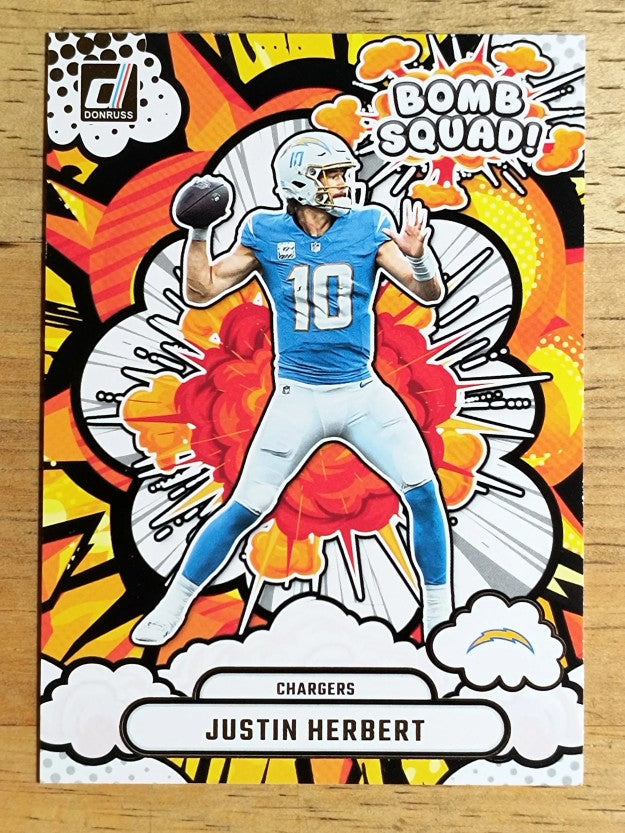 2025 Donruss Bomb Squad #5 Justin Herbert