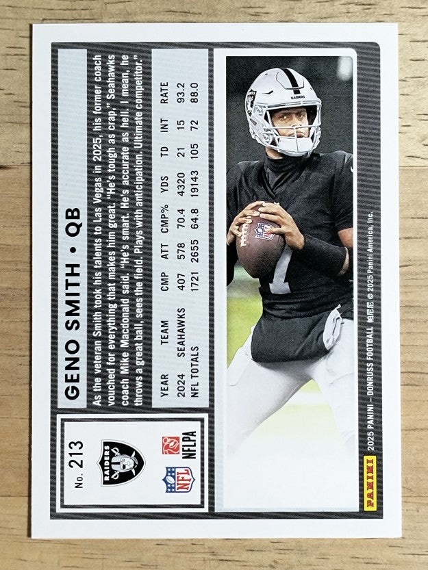 2025 Donruss Press Proof Red #213 Geno Smith