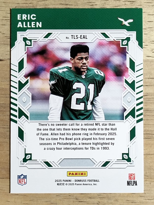 2025 Donruss The Legends Series #2 Eric Allen