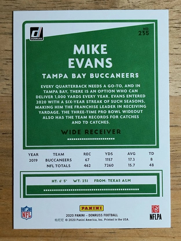 2020 Donruss #235 Mike Evans