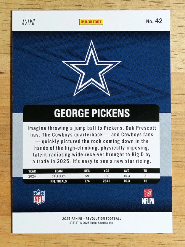 2025 Panini Revolution Red Astro #42 George Pickens
