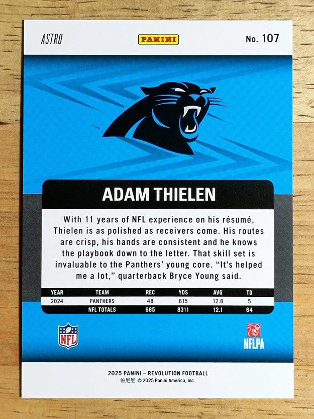 2025 Panini Revolution Red Astro #107 Adam Thielen